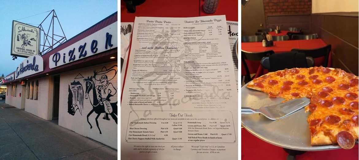 La Hacienda Ristorante and Pizzeria Menu